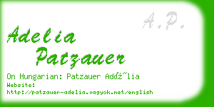 adelia patzauer business card